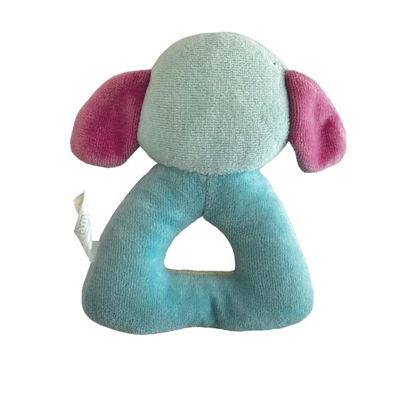 VTG Bantam Plush Baby Rattle Puppy Dog Pastel Infant Toy Lovey - Picture 2 of 5